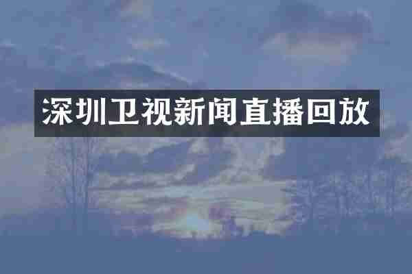 深圳卫视新闻直播回放