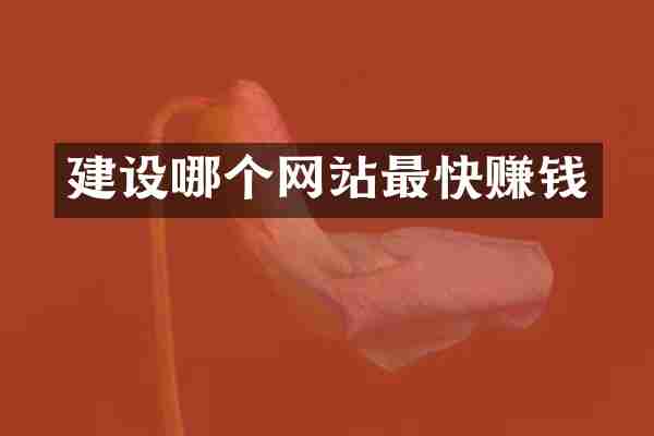 建设哪个网站最快赚钱