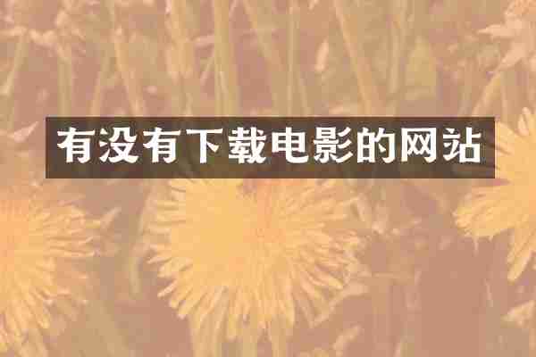 有没有下载电影的网站