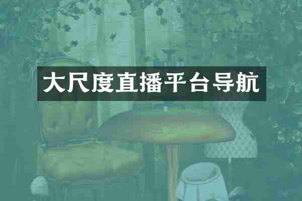 大尺度直播平台导航