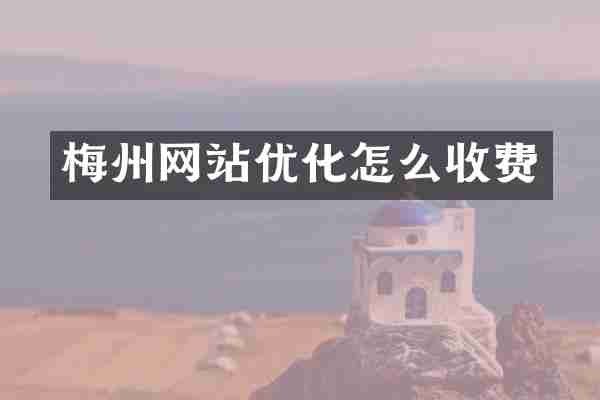 梅州网站优化怎么收费