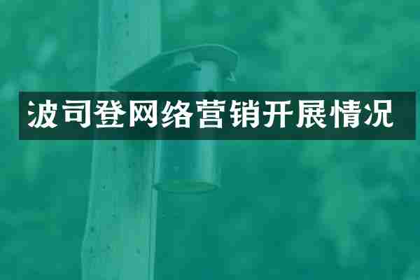 波司登网络营销开展情况