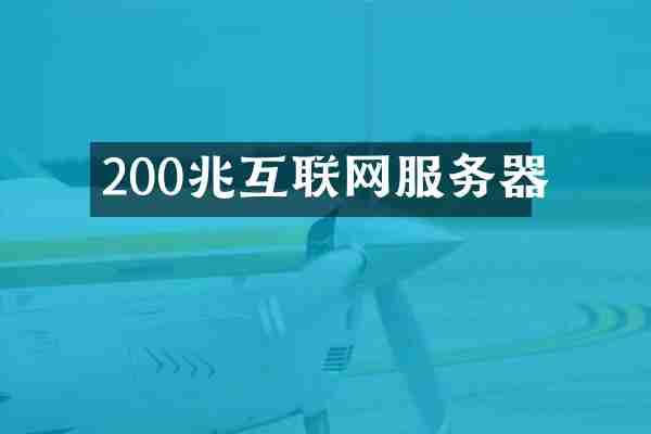 200兆互联网服务器