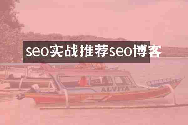 seo实战推荐seo博客