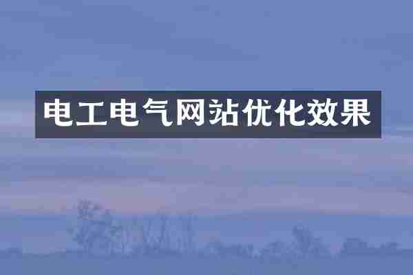 电工电气网站优化效果