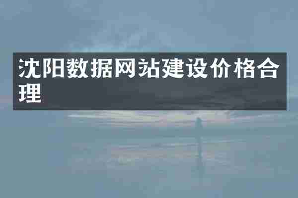 沈阳数据网站建设价格合理