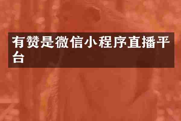 有赞是微信小程序直播平台