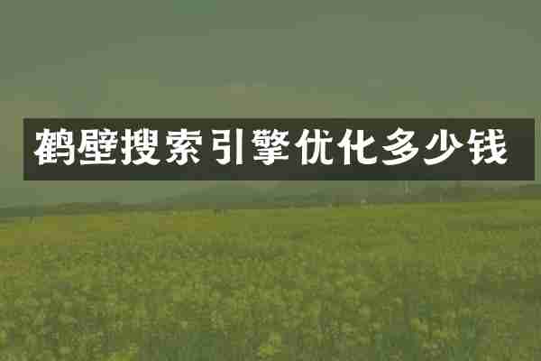 鹤壁搜索引擎优化多少钱