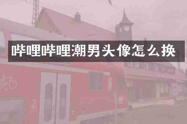 哔哩哔哩潮男头像怎么换