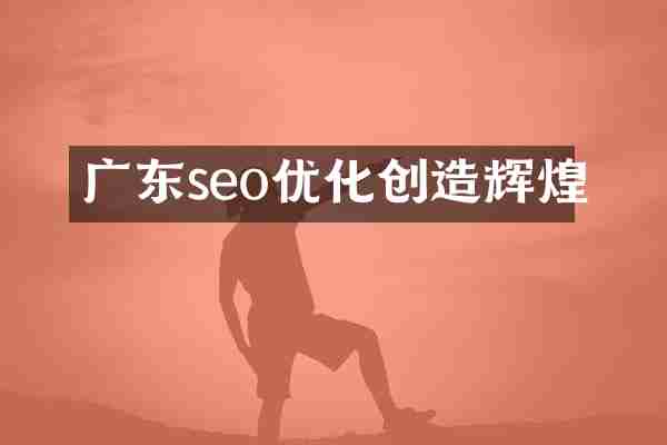 广东seo优化创造辉煌