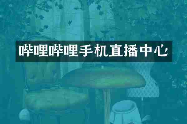 哔哩哔哩手机直播中心