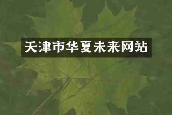 天津市华夏未来网站