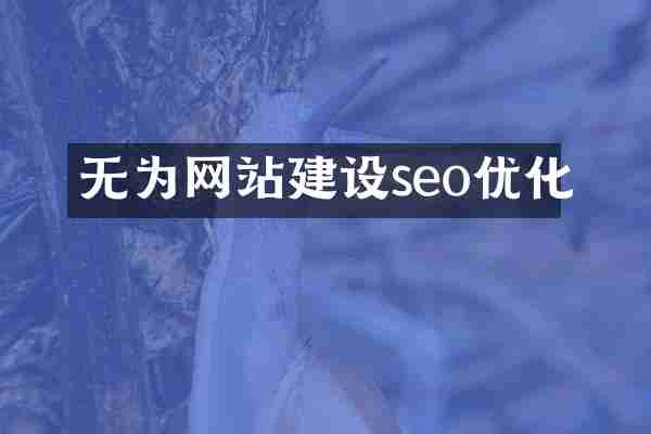 无为网站建设seo优化