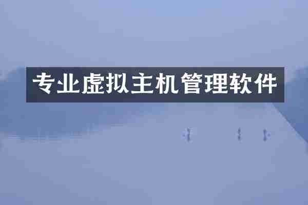 专业虚拟主机管理软件