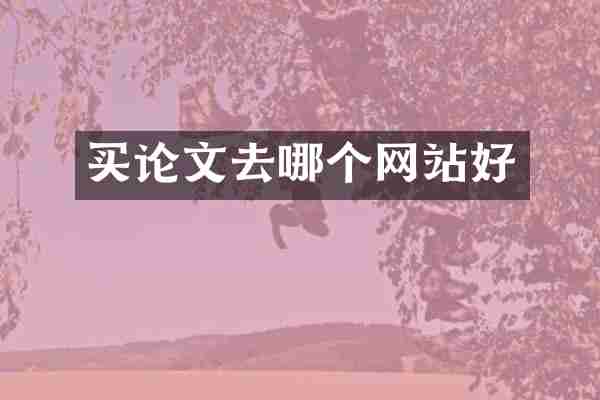 买论文去哪个网站好