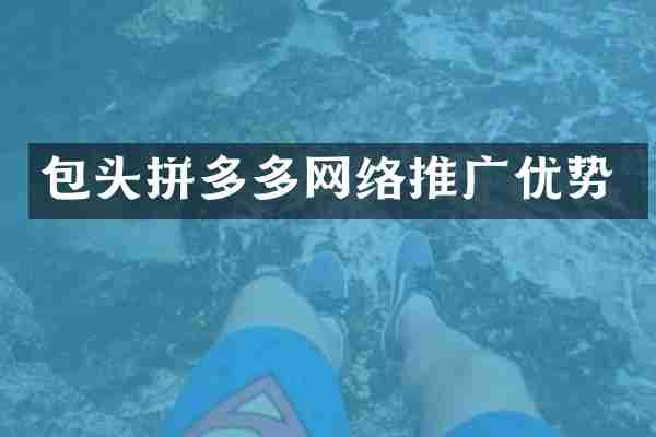 包头拼多多网络推广优势