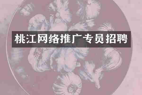 桃江网络推广专员招聘