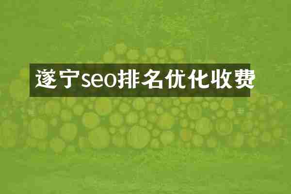 遂宁seo排名优化收费