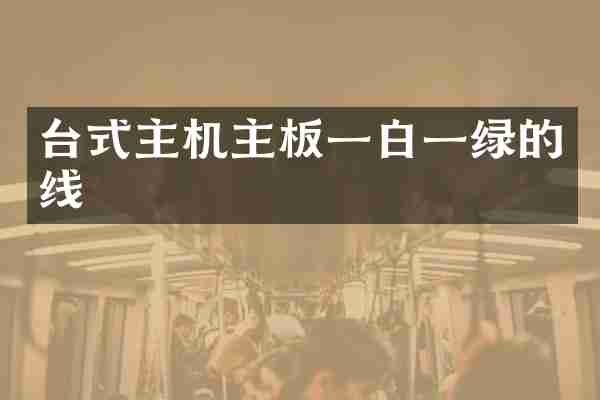 台式主机主板一白一绿的线