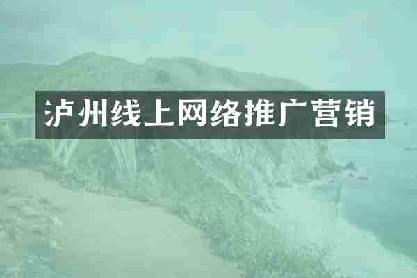 泸州线上网络推广营销