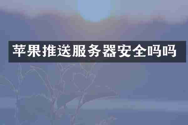 苹果推送服务器安全吗吗