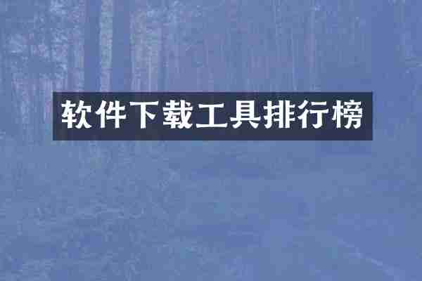 软件下载工具排行榜