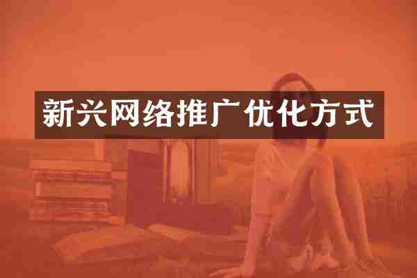 新兴网络推广优化方式