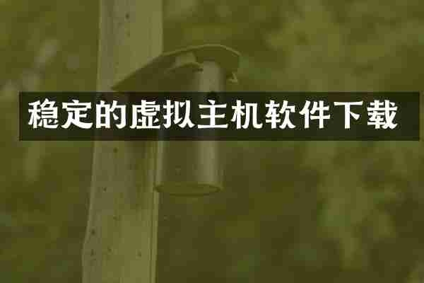 稳定的虚拟主机软件下载