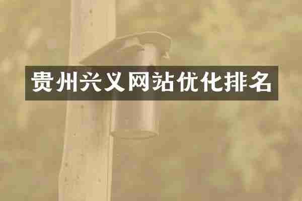 贵州兴义网站优化排名