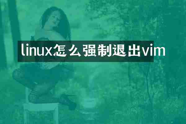 linux怎么强制退出vim