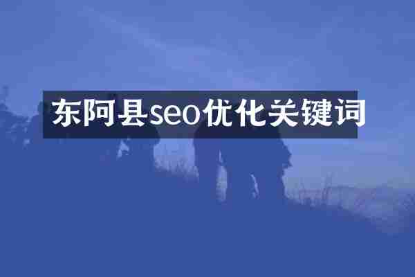 东阿县seo优化关键词