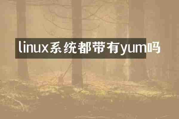 linux系统都带有yum吗