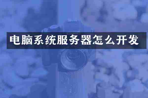 电脑系统服务器怎么开发