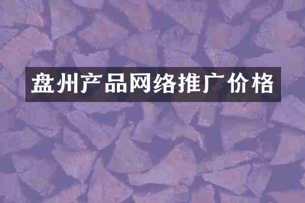 盘州产品网络推广价格