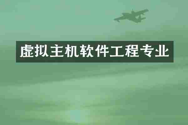虚拟主机软件工程专业