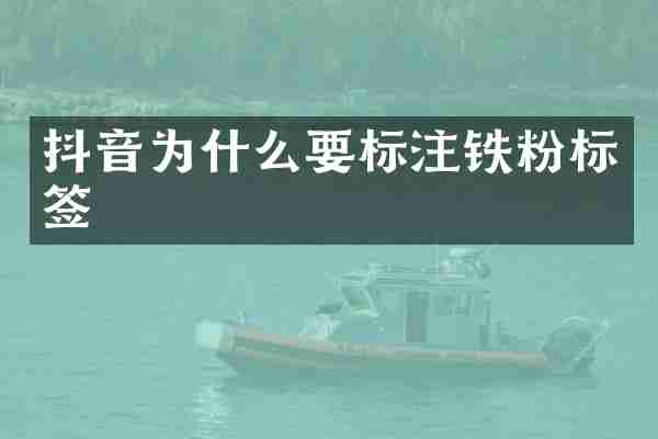抖音为什么要标注铁粉标签