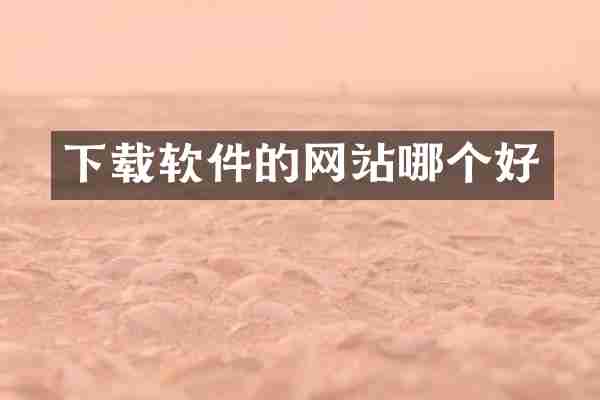 下载软件的网站哪个好