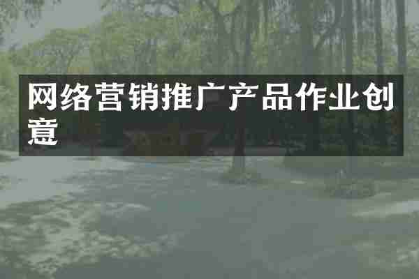 网络营销推广产品作业创意