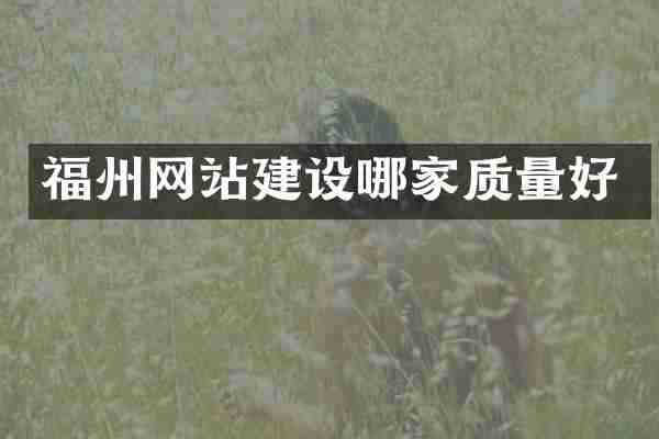福州网站建设哪家质量好