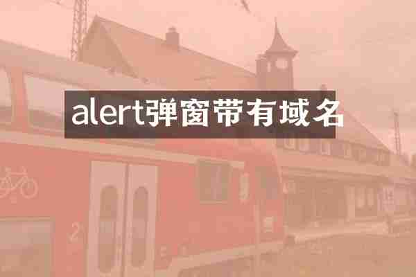 alert弹窗带有域名
