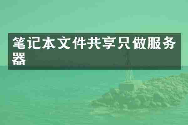笔记本文件共享只做服务器