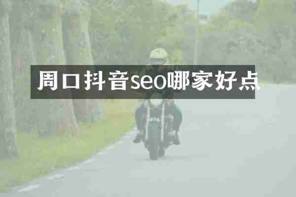 周口抖音seo哪家好点