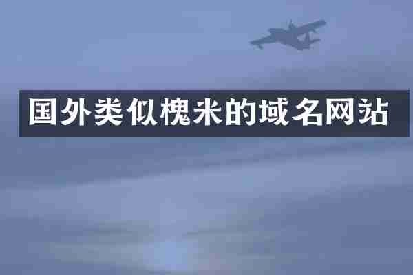 国外类似槐米的域名网站