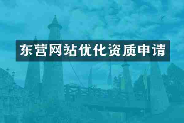 东营网站优化资质申请