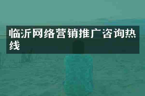临沂网络营销推广咨询热线