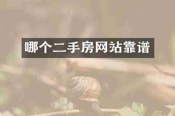 哪个二手房网站靠谱