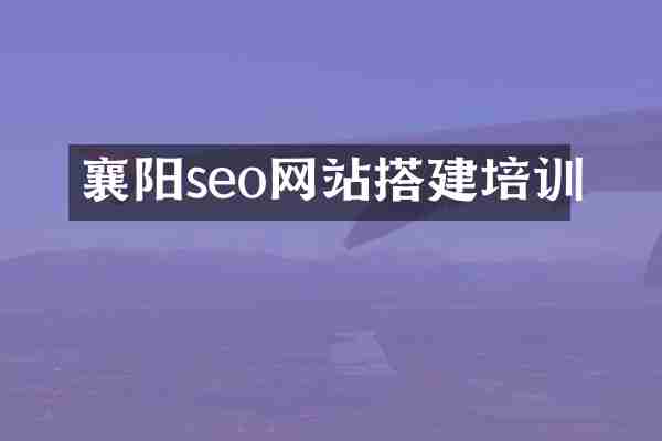 襄阳seo网站搭建培训