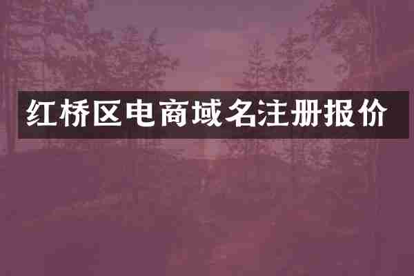 红桥区电商域名注册报价