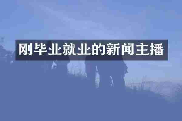 刚毕业就业的新闻主播