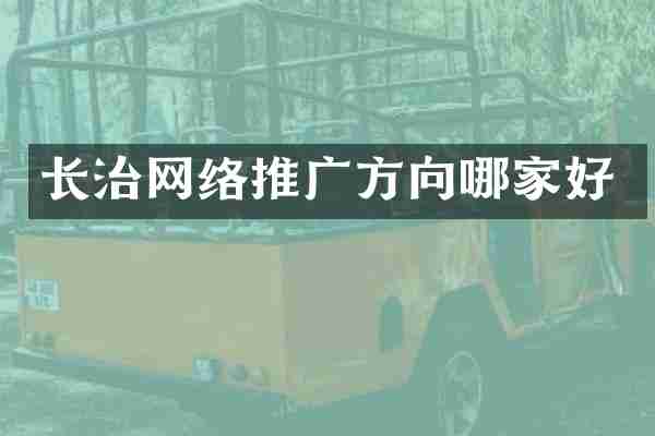 长治网络推广方向哪家好